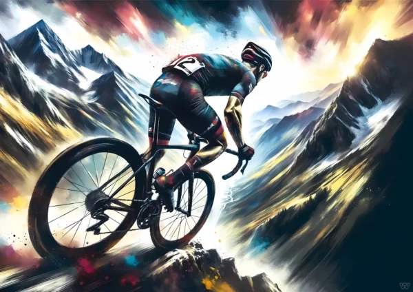 Affiche cyclisme - Fureur des hauteurs
