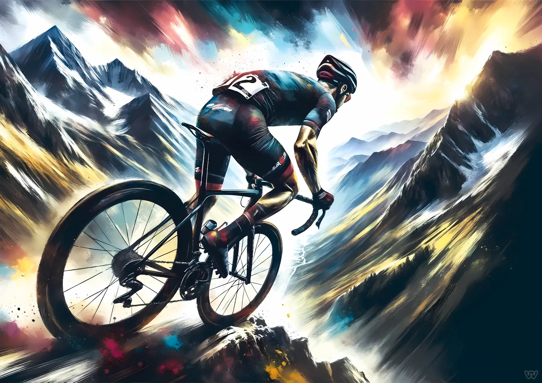 Affiche cyclisme - Fureur des hauteurs