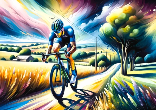 Affiche cyclisme - Route champêtre