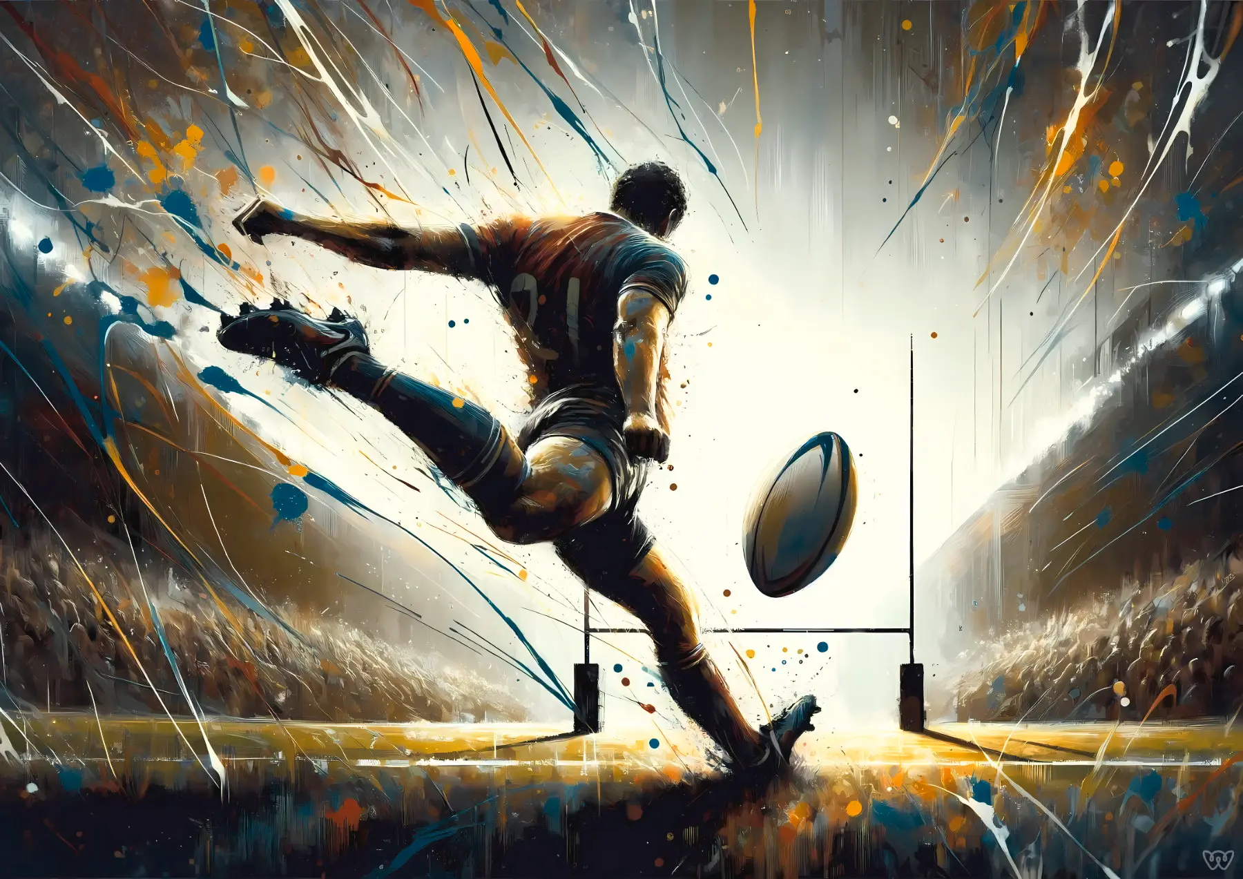 Affiche rugby - Élan vital