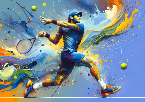 Affiche tennis - Énergie New Yorkaise