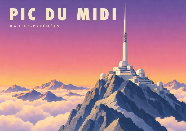 Affiche Pic du Midi Art déco - Le Pic du Midi